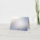 White Floral Blüh Danke Karte (Rückseite)