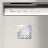 White Floral Blüh Magnet (In Situ (Geschirrspüler))