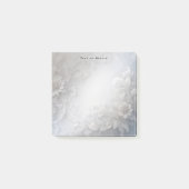 White Floral Blüh Post it Notes Post-it Klebezettel (Vorderseite)