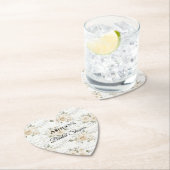 White Floral Boho Brautparty Untersetzer (Vor Ort)