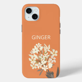White Floral Bouquet Individuelle Name Case-Mate iPhone Hülle