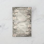 White Floral Dankeschön Karte (Innenseite)