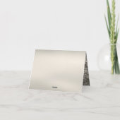 White Floral Dankeschön Karte (Rückseite)