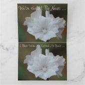 White Floral Designer Karte (Innenseite)