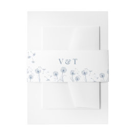 White Floral Elegante Wedding Einladungsbanderole