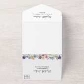 White Floral Graduation Party All In One Einladung (Außenbereich)