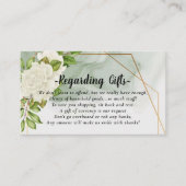 White Floral Honeymoon wünscht, wird Karten finanz (Vorderseite)