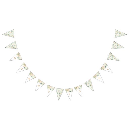 White Floral Mommy zum Banner Banner zu stanzen (Alle)