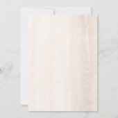 White Floral Pampas Grass Boho Brautparty Tee Einladung (Rückseite)