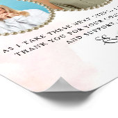 White Floral Parents of the Bride Gift Poster (Ecke)