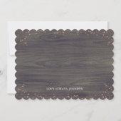 White Floral Pumpkin Rustic Bridesmaid Vorschlag i Einladung (Rückseite)