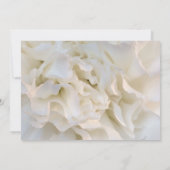 White Floral Quinceañera Save the Date (Rückseite)