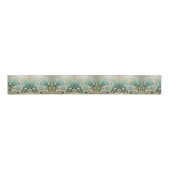 White Floral Rabbit Spring Art Ripsband (Vorderseite)