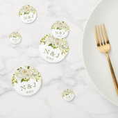White Floral Wedding Confetti Konfetti (Gruppe)