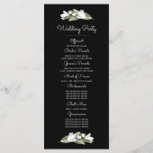 White Floral Wedding Sprigs Programm (Rückseite)