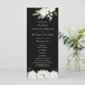 White Floral Wedding Sprigs Programm (Stehend Vorderseite)