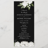 White Floral Wedding Sprigs Programm (Vorderseite)