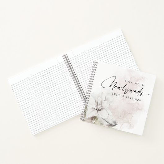 White Florals wünscht sich ein neues Gästebuch Notizblock (Innenseite)