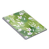 White Flower Fields | Elegant Spring Floral  Notizblock (Rechte Seite)