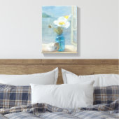 White Flower Overlooking the Sea Leinwanddruck (Insitu (Schlafzimmer))