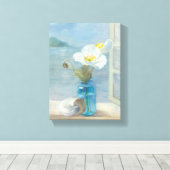 White Flower Overlooking the Sea Leinwanddruck (Insitu (Holzboden))