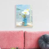 White Flower Overlooking the Sea Leinwanddruck (Insitu (Wohnzimmer))