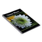 White Flower Photo Spiral Notebook Notizblock (Rechte Seite)