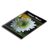 White Flower Photo Spiral Notebook Notizblock (Linke Seite)