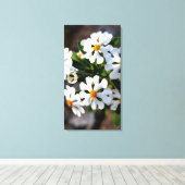 white flower spring flora collection leinwanddruck (Insitu (Holzboden))