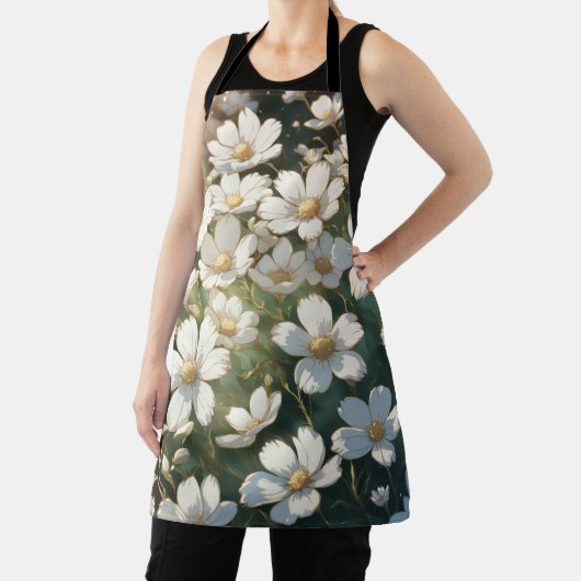 White flowers schürze (InSitu)