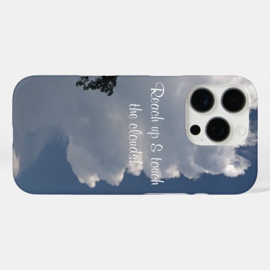 White Fluffy Clouds Handy Case (Rückseite (Horizontal))