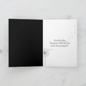 White Fluffy Dandelions Karte (Innenseite)