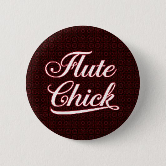 White Flute Chick Script Button (Vorderseite)
