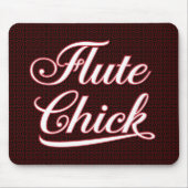 White Flute Chick Script Mousepad (Vorne)