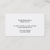 White Foregory Black und Red Bokeh Border Visitenkarte (Rückseite)