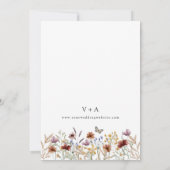 White Foto Boho Save the Date (Rückseite)