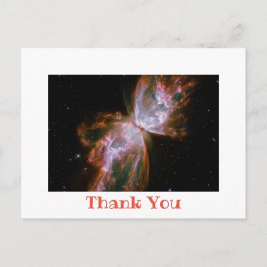 White Foto Border Vielen Dank Postkarte (Vorderseite)