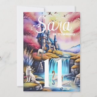 White Fox Party Einladung