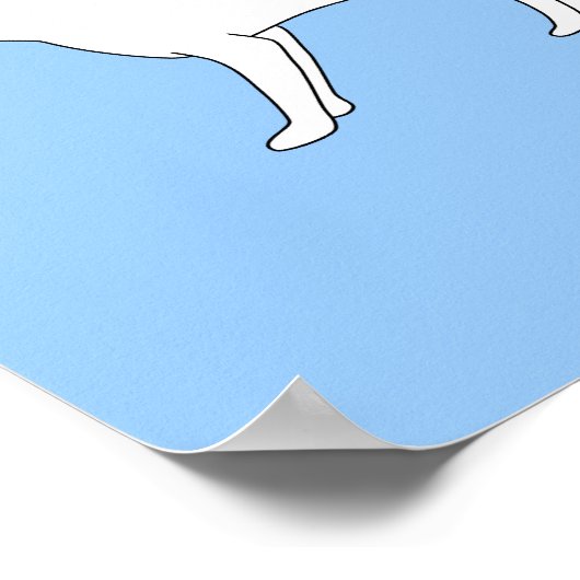 White Fox. Poster (Ecke)