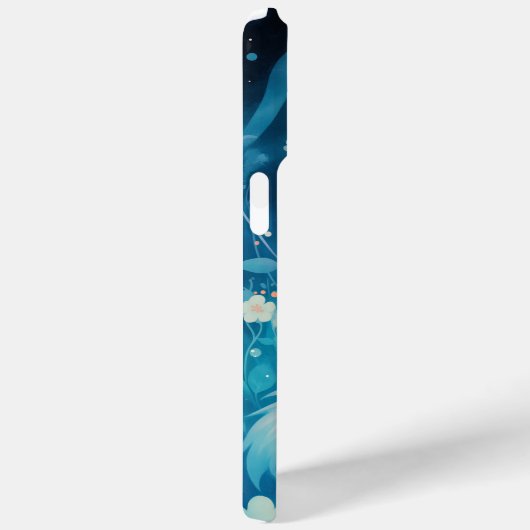 White Fox Slumbering in Floral Case-Mate iPhone Hülle (Rückseite / Rechts)