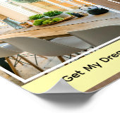 White Frame Photos Vision Board Poster (Ecke)