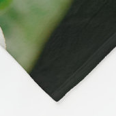 White Frangipani Fleecedecke (Ecke)