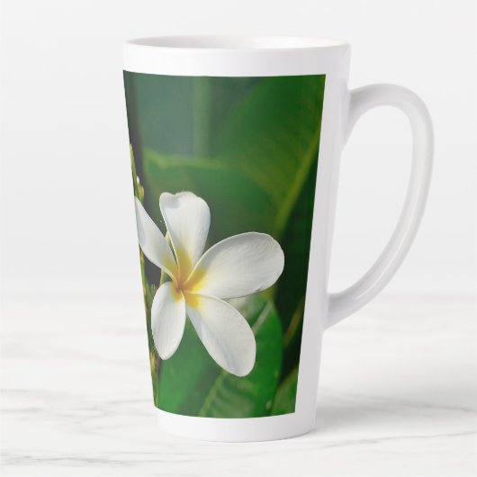 White Frangipani Milchtasse (Rechts)
