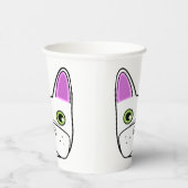 White French Bulldog Face Pappbecher (Rechts)