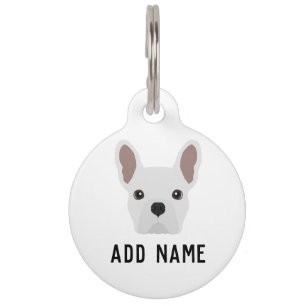 White French Bulldog Haustiermarke