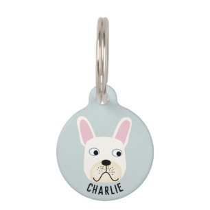 White French Bulldog Haustiermarke