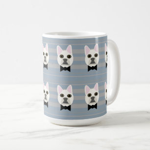 White French Bulldog, Streifen Kaffeetasse