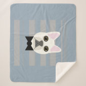 White French Bulldog, Streifen Sherpadecke (Vorderseite)