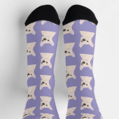 White French Bulldog, Stripes Socken (Oben)