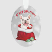 White French Bulldog - Überraschungsgeschenk Ornament (Vorderseite)